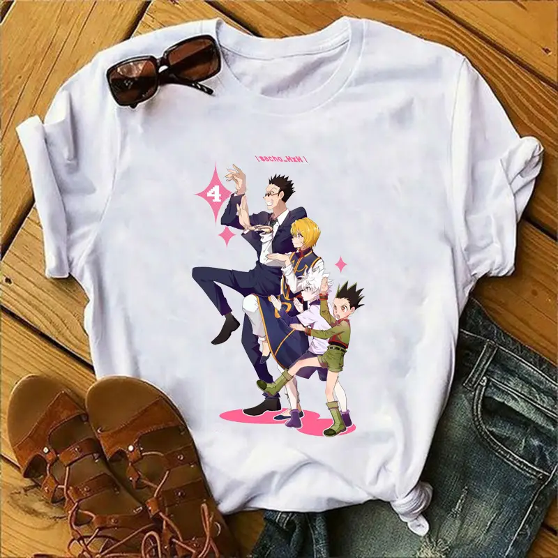 Japanese Anime HUNTER x HUNTER ShorT Top White - Image 14