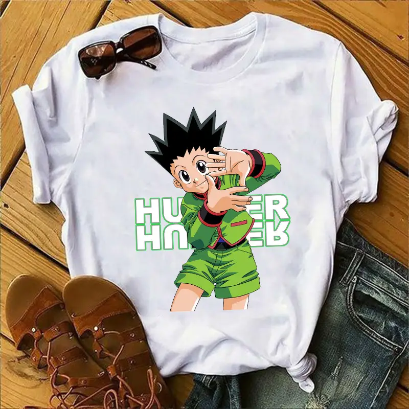 Japanese Anime HUNTER x HUNTER ShorT Top White - Image 2