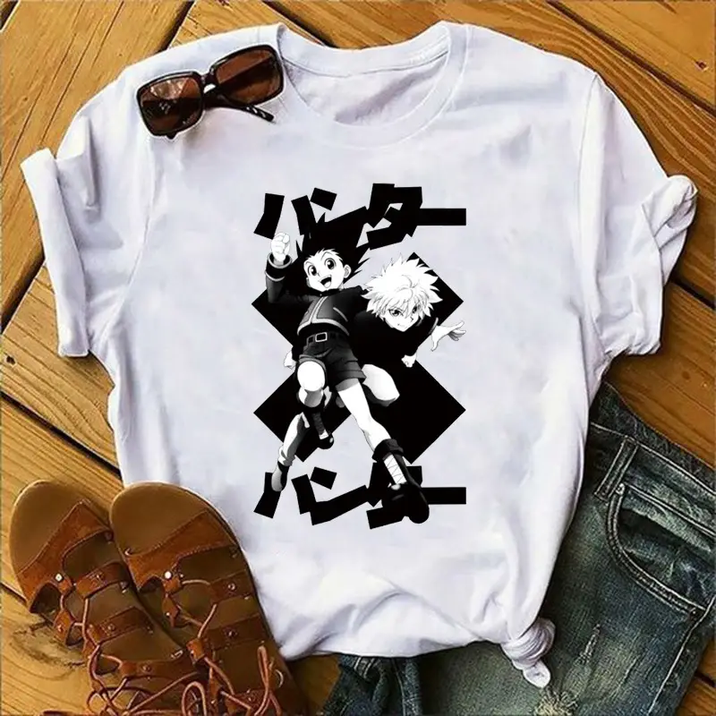 Japanese Anime HUNTER x HUNTER ShorT Top White - Image 4