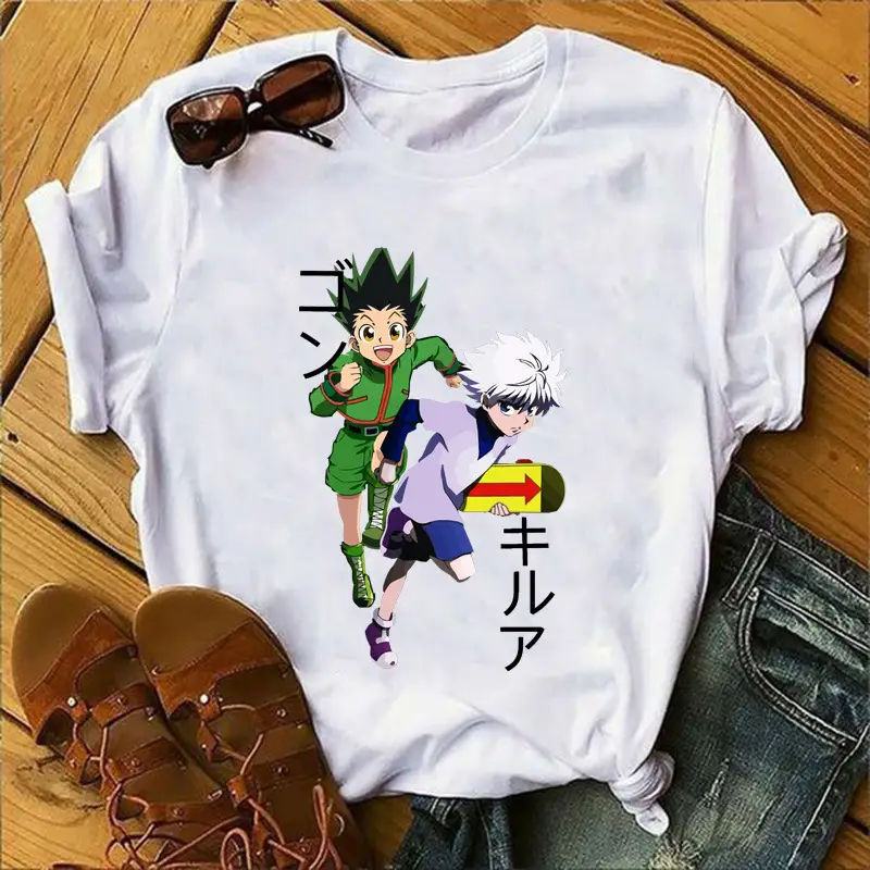 Japanese Anime HUNTER x HUNTER ShorT Top White - Image 6