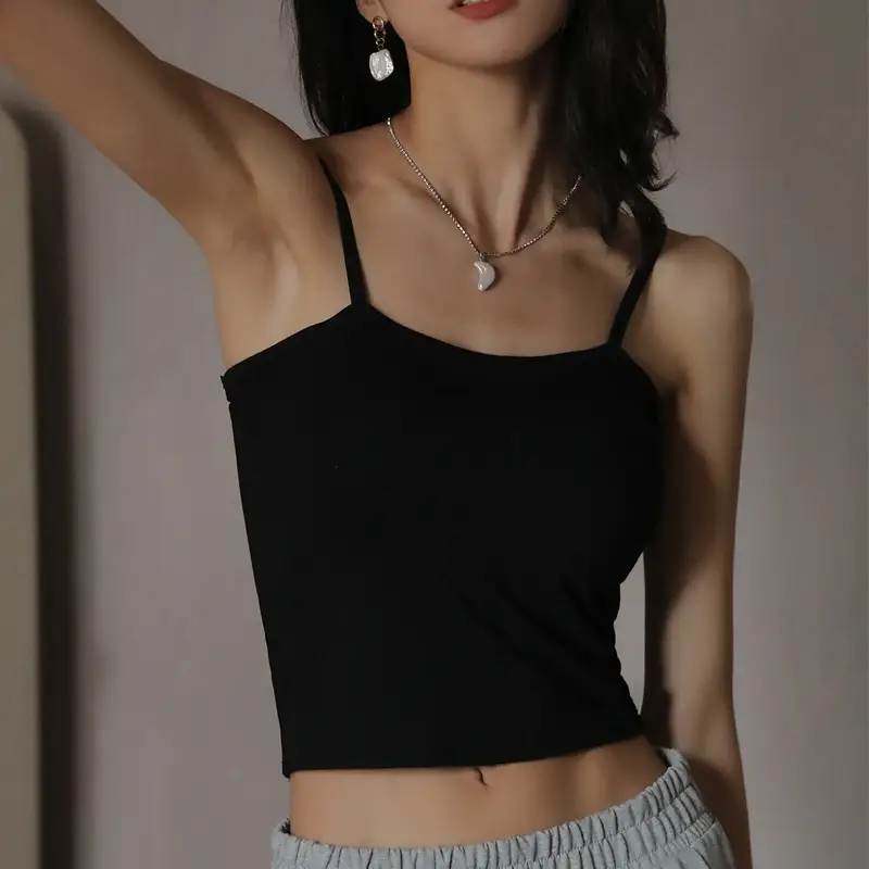 Black Strap Cup Cover for Women Summer Wear - Image 5