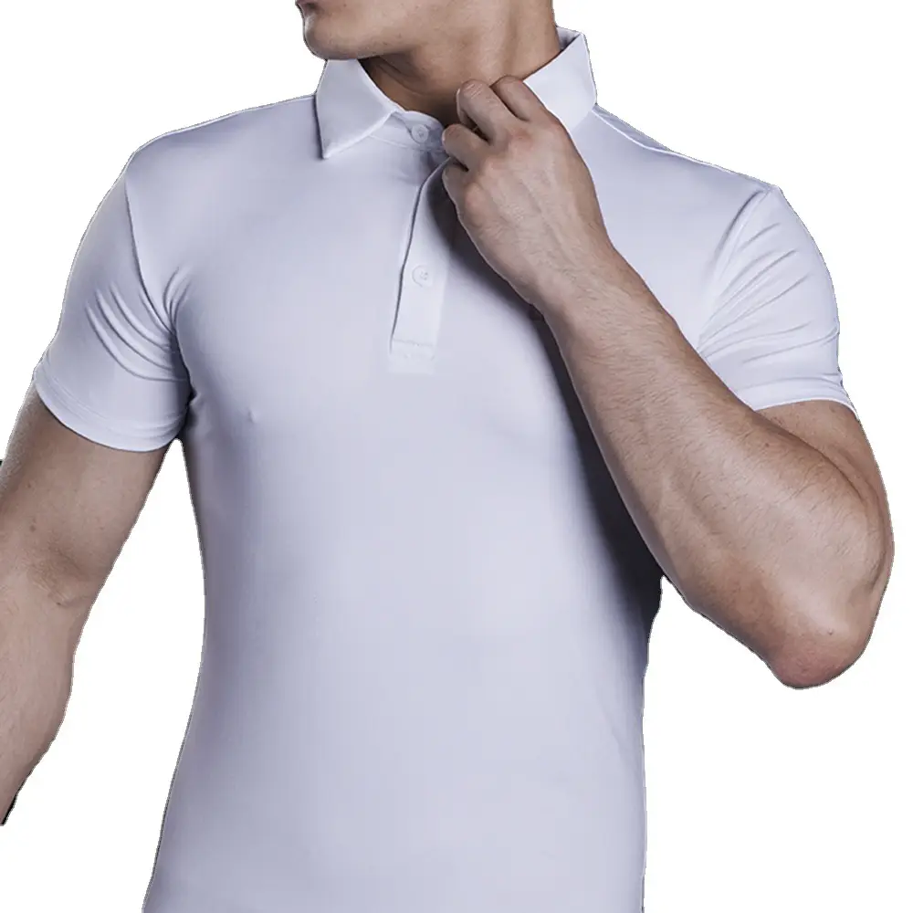 2020 Slim Fit Polo T-Shirt for Men Pink - Image 14