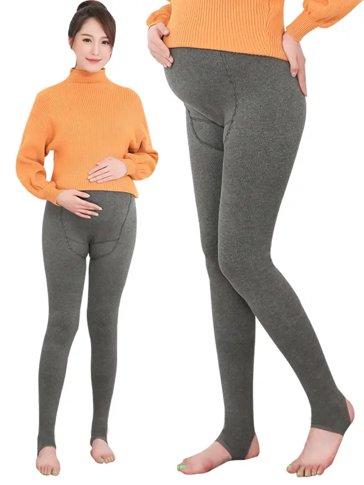 Pregnant Women's Fleece Leggings Large Size