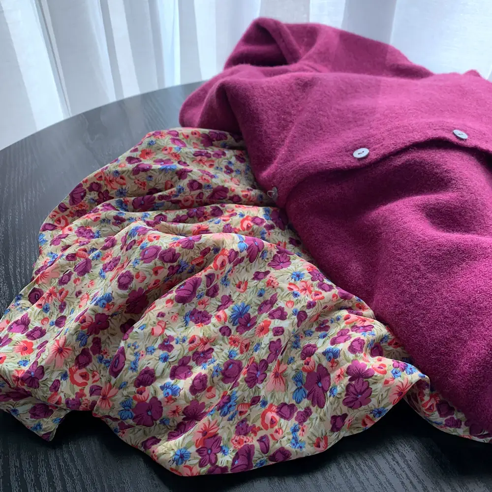 Women Button Knit Cardigan Maroon Spring 2025 — feature 13