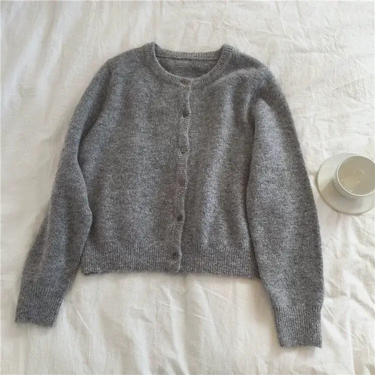 Women Button Knit Cardigan Maroon Spring 2025 — feature 49