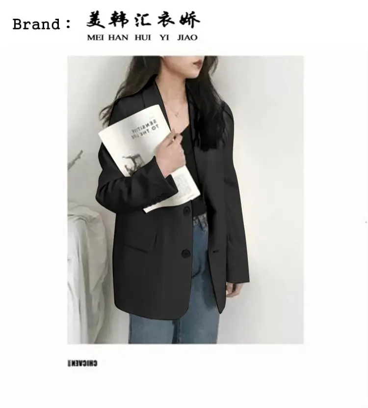 Women's White Blazer Spring Autumn Casual Jacket — feature 19