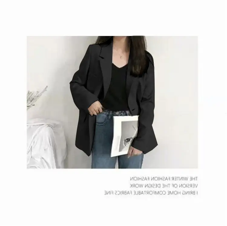 Women's White Blazer Spring Autumn Casual Jacket — feature 20
