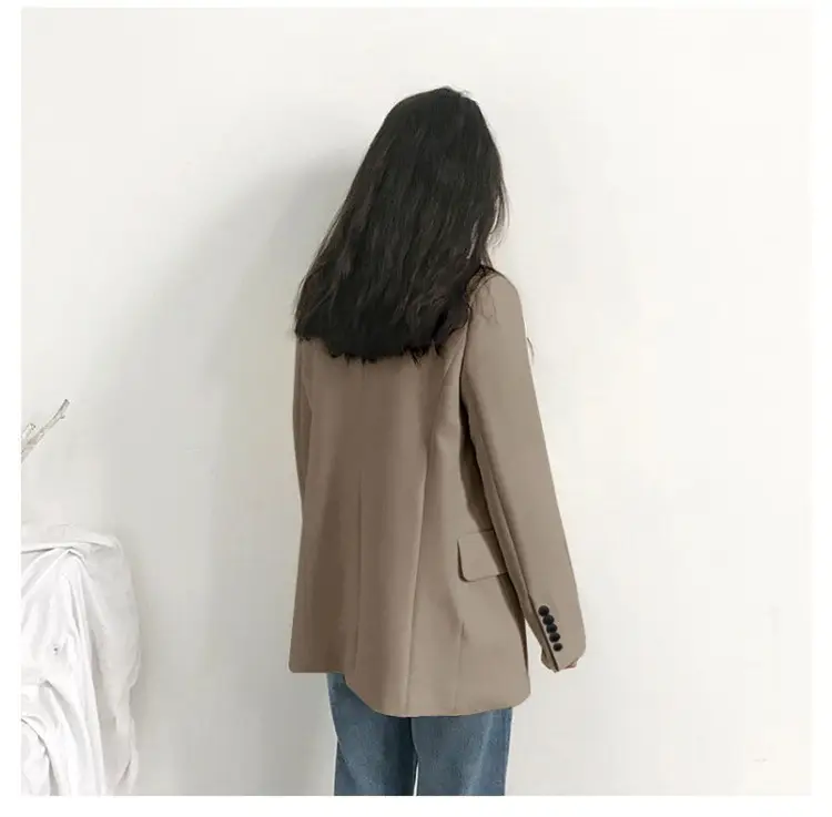 Women's White Blazer Spring Autumn Casual Jacket — feature 32