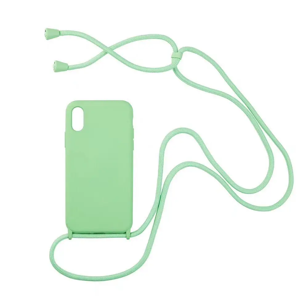 Pink Silicone Hanging Mobile Phone Case for iPhone 11 - Image 4