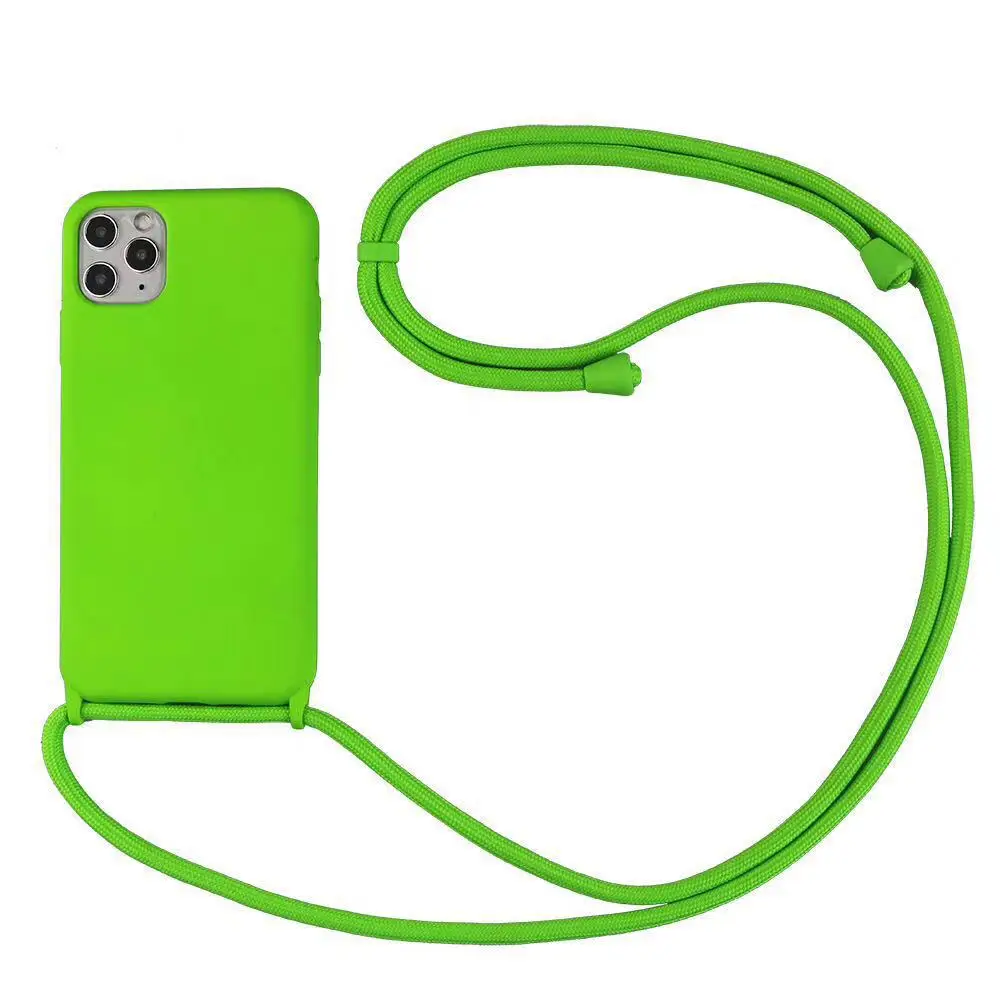 Pink Silicone Hanging Mobile Phone Case for iPhone 11 - Image 5