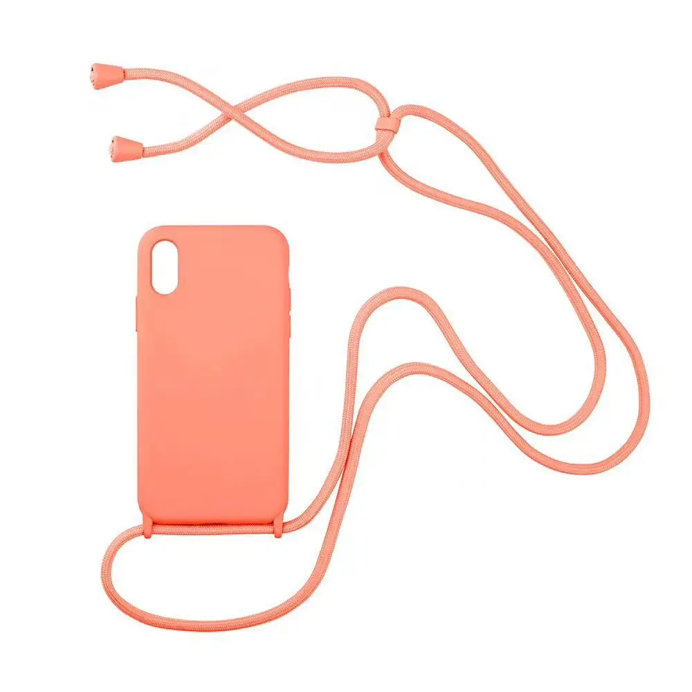 Pink Silicone Hanging Mobile Phone Case for iPhone 11 - Image 7