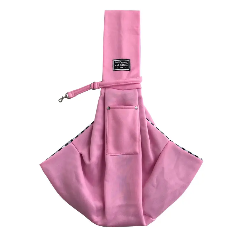 Pink-fleece material (polyester) with mobile phone pocket