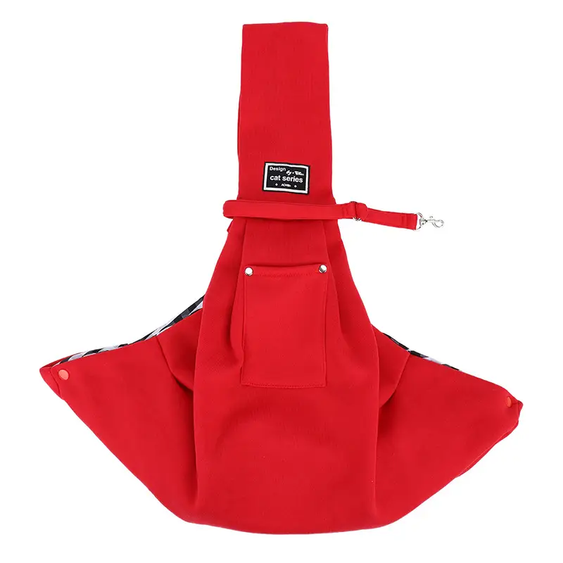 Bright red-fleece material (polyester) with mobile phone pocket