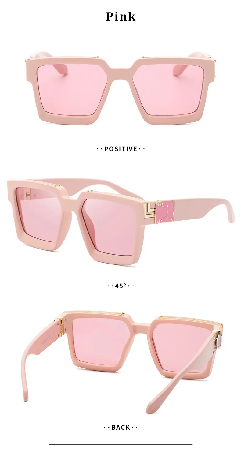 Millionaire Square Sunglasses for Women Men 86229 — feature 23