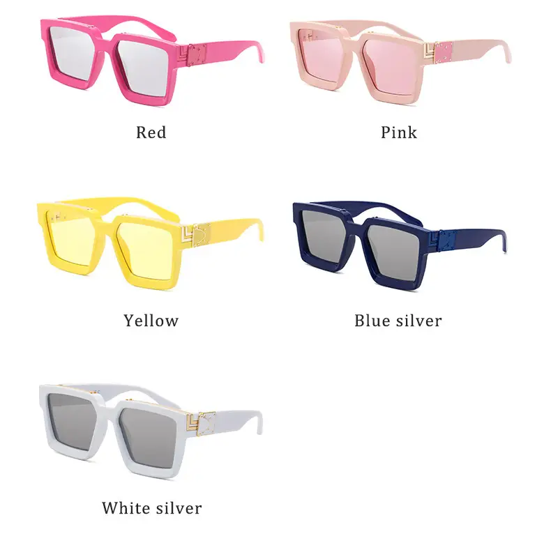 Millionaire Square Sunglasses for Women Men 86229 — feature 9