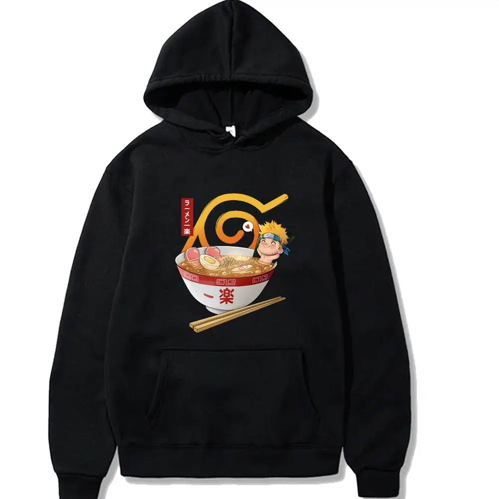 Naruto Cartoon Hoodie Yellow Men Women Casual Print - Image 14