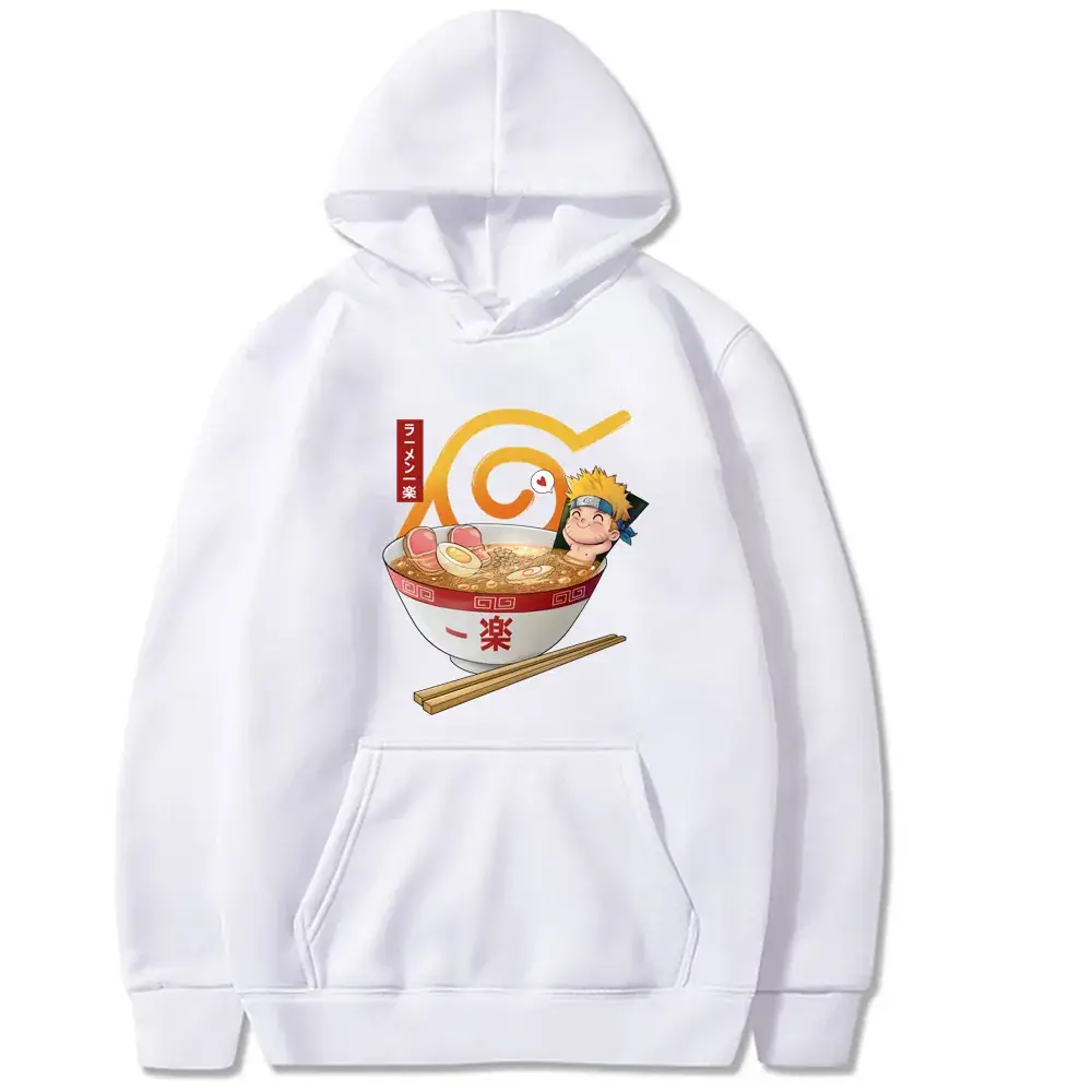Naruto Cartoon Hoodie Yellow Men Women Casual Print - Image 13