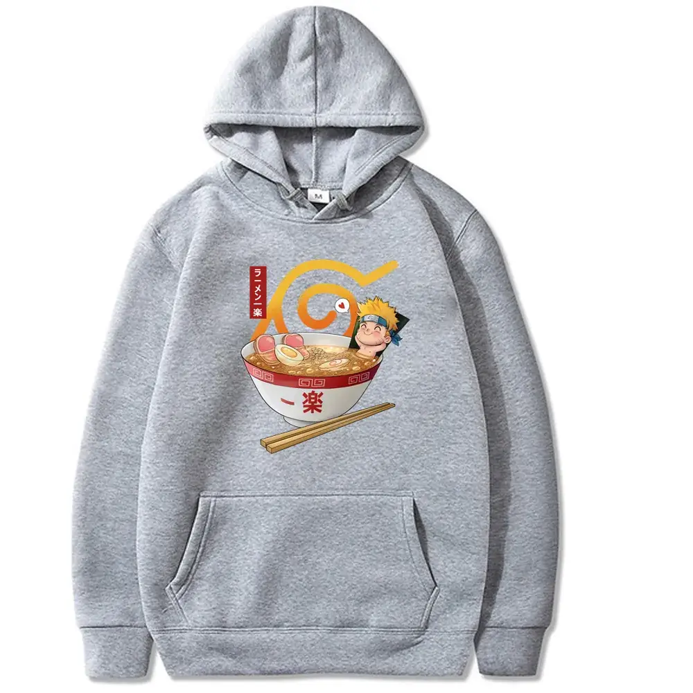 Naruto Cartoon Hoodie Yellow Men Women Casual Print - Image 17