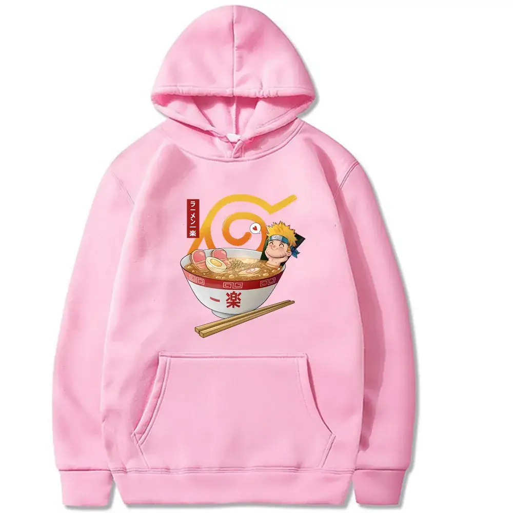 Naruto Cartoon Hoodie Yellow Men Women Casual Print - Image 18