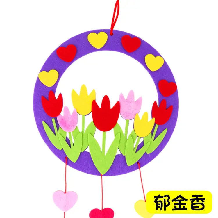 Children's Valentine Decorative Hanging Toy with Birds and Flowers - Image 6