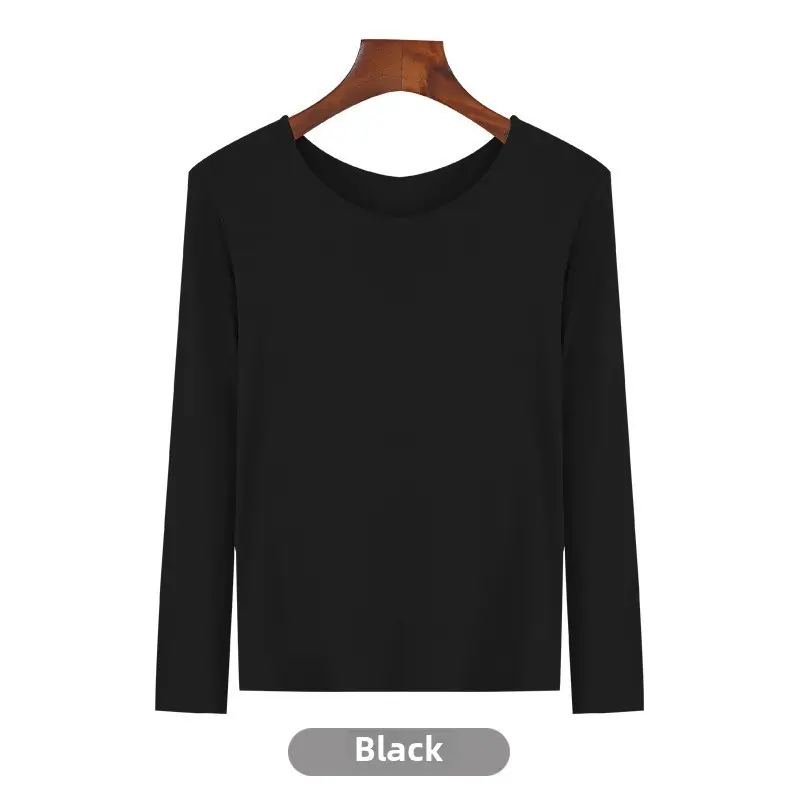 Women's Long Sleeve Purple T-Shirt Plus Size Modal