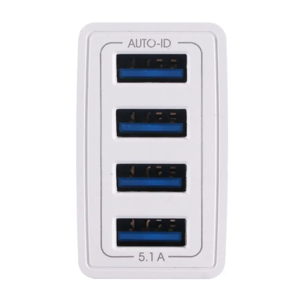4USB Multi-Port Smart Charger for Mobile Phones