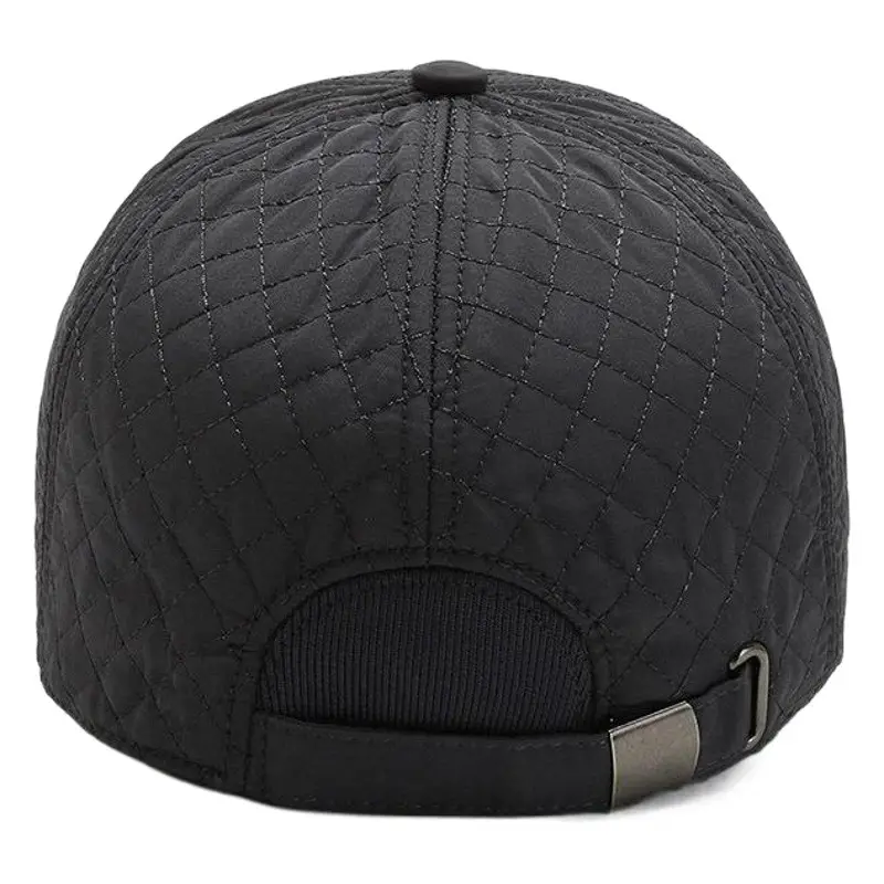 Men's Fleece Lined Winter Baseball Cap Black