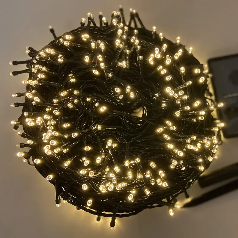 Solar String Lights Outdoor Waterproof Gypsophila Blue - Image 2