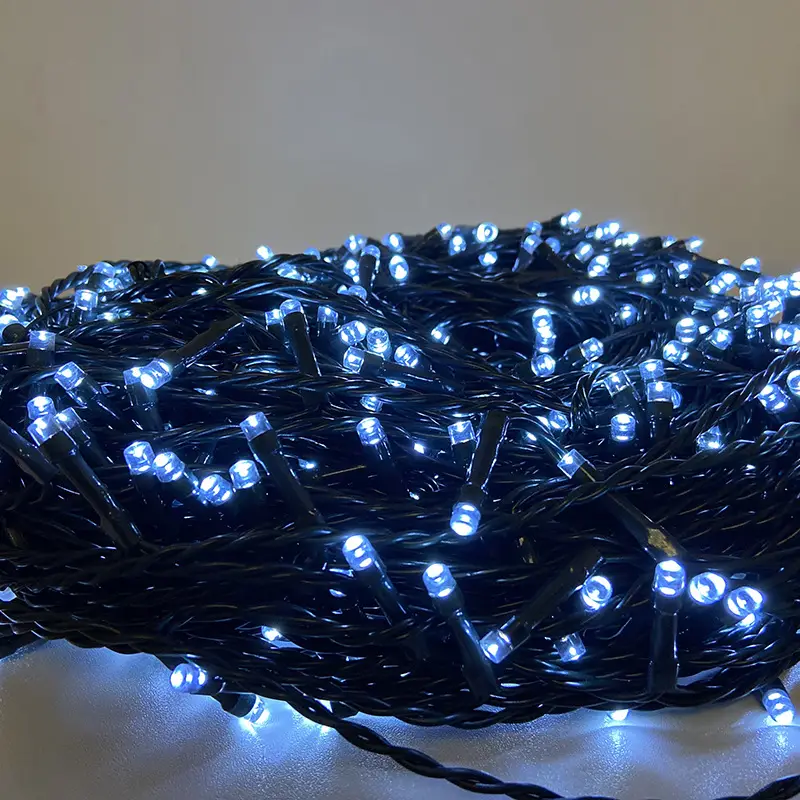 Solar String Lights Outdoor Waterproof Gypsophila Blue - Image 6