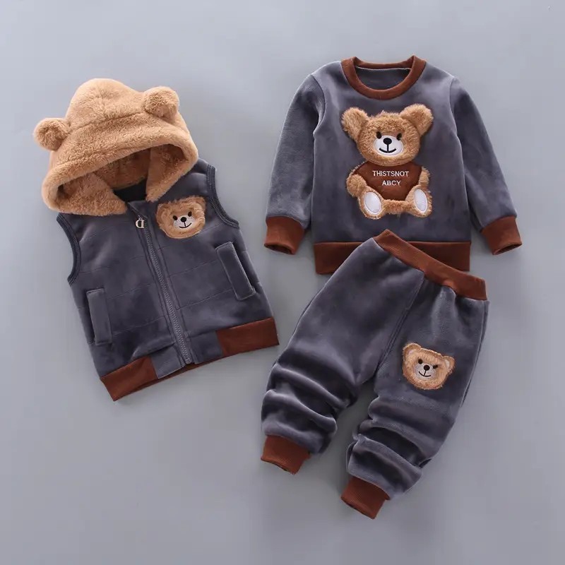 Children's clothing 2025 spring and autumn new children's clothing baby three-piece set girls spring clothing boys suit autumn wholesale