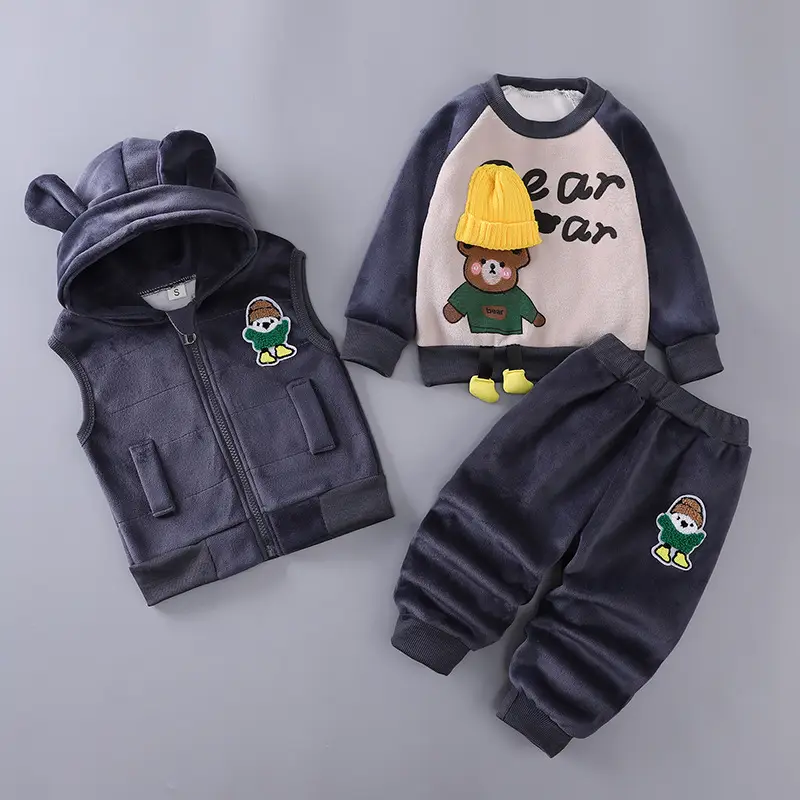 Children's clothing 2025 spring and autumn new children's clothing baby three-piece set girls spring clothing boys suit autumn wholesale