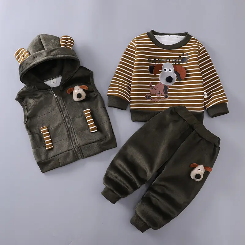 Children's clothing 2025 spring and autumn new children's clothing baby three-piece set girls spring clothing boys suit autumn wholesale