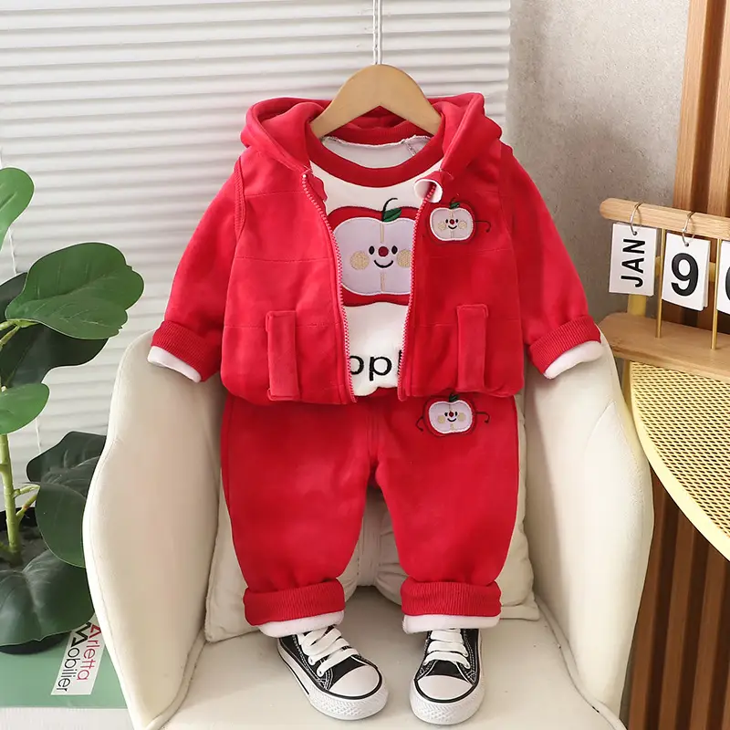 Children's clothing 2025 spring and autumn new children's clothing baby three-piece set girls spring clothing boys suit autumn wholesale
