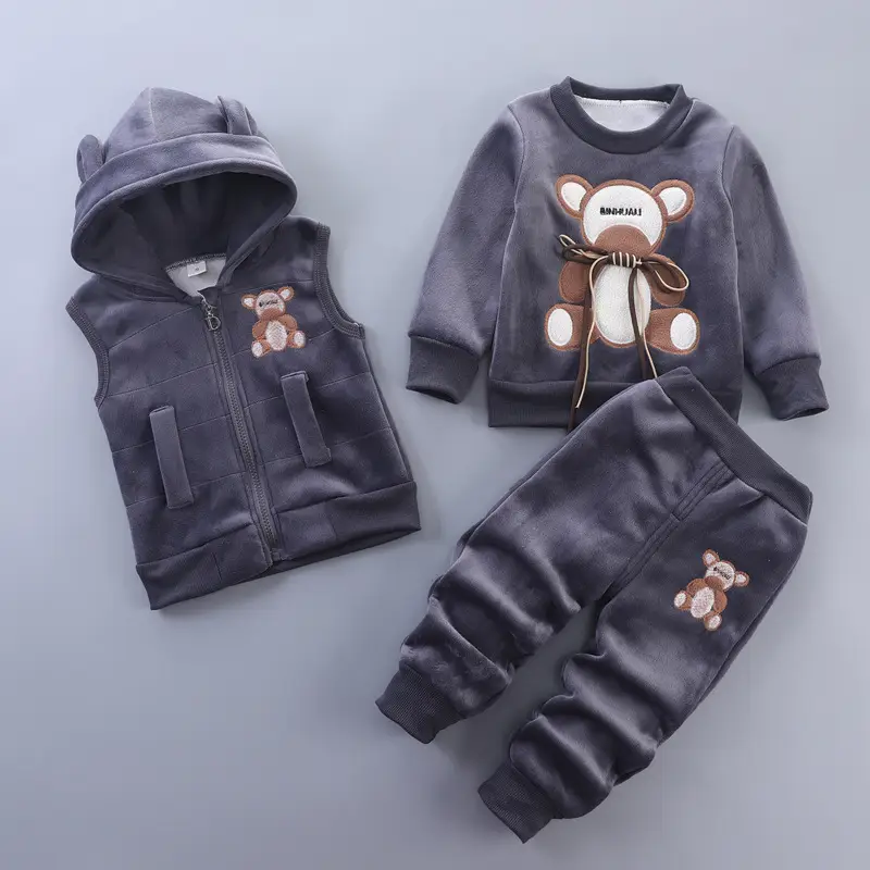 Children's clothing 2025 spring and autumn new children's clothing baby three-piece set girls spring clothing boys suit autumn wholesale
