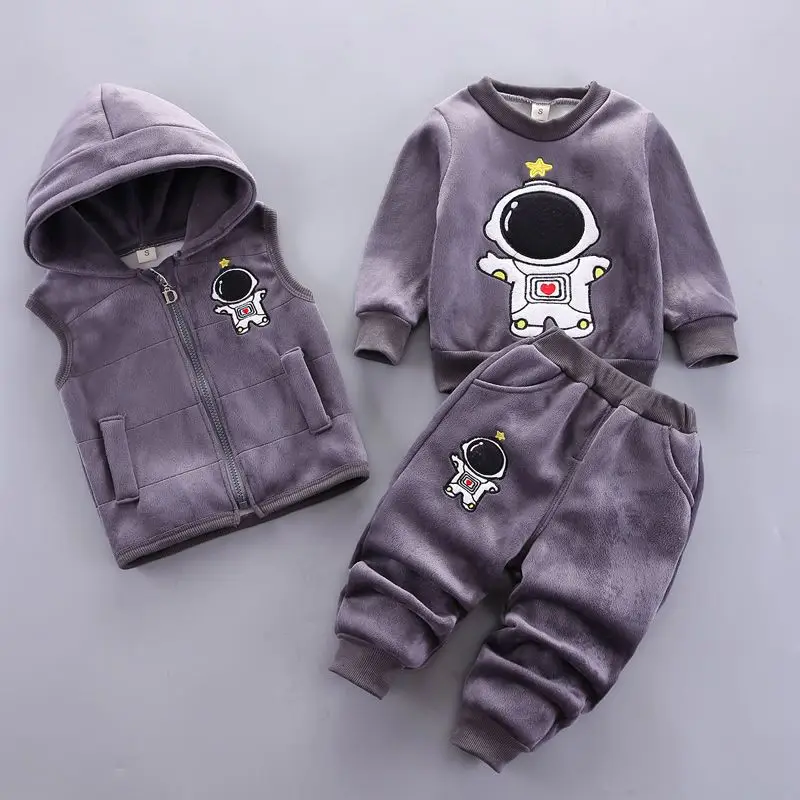 Children's clothing 2025 spring and autumn new children's clothing baby three-piece set girls spring clothing boys suit autumn wholesale