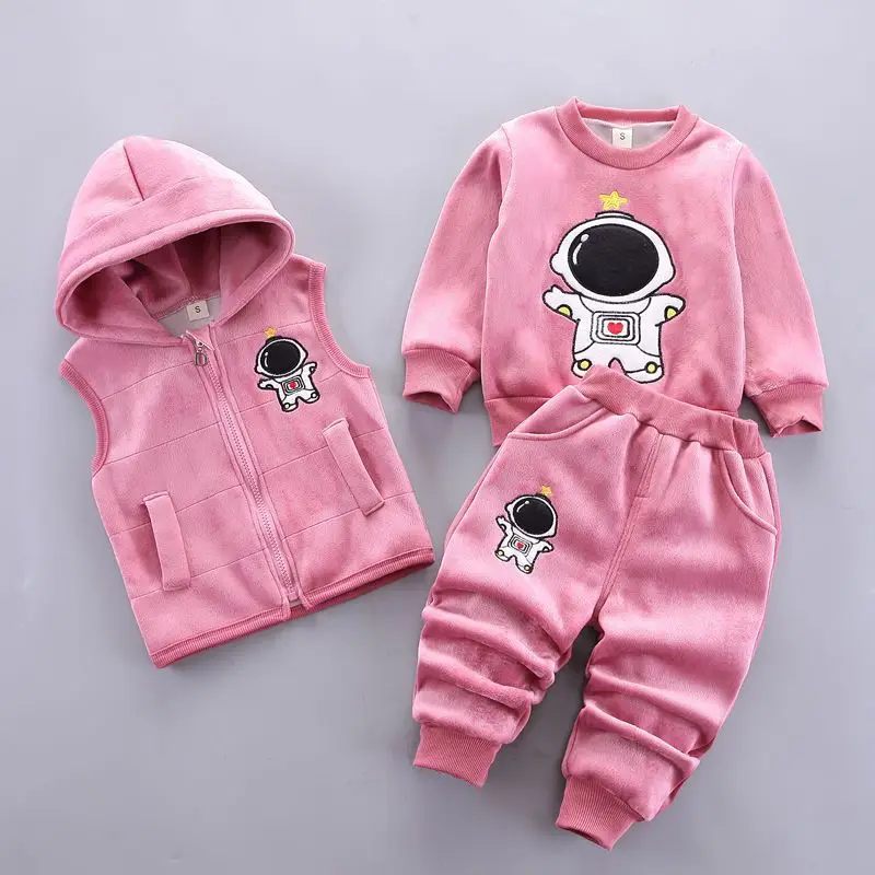 Children's clothing 2025 spring and autumn new children's clothing baby three-piece set girls spring clothing boys suit autumn wholesale