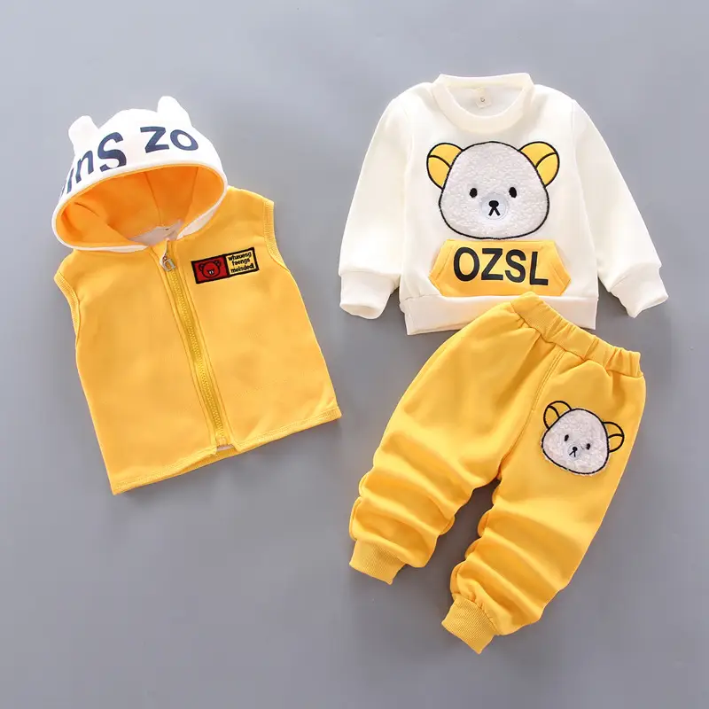 Children's clothing 2025 spring and autumn new children's clothing baby three-piece set girls spring clothing boys suit autumn wholesale