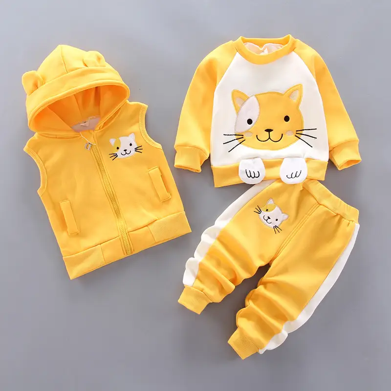Children's clothing 2025 spring and autumn new children's clothing baby three-piece set girls spring clothing boys suit autumn wholesale