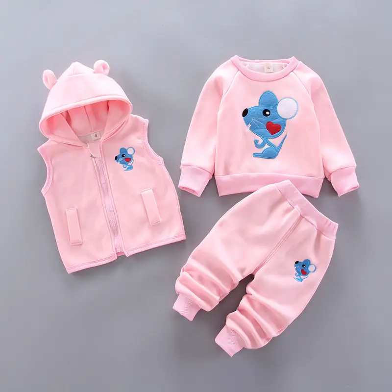 Children's clothing 2025 spring and autumn new children's clothing baby three-piece set girls spring clothing boys suit autumn wholesale
