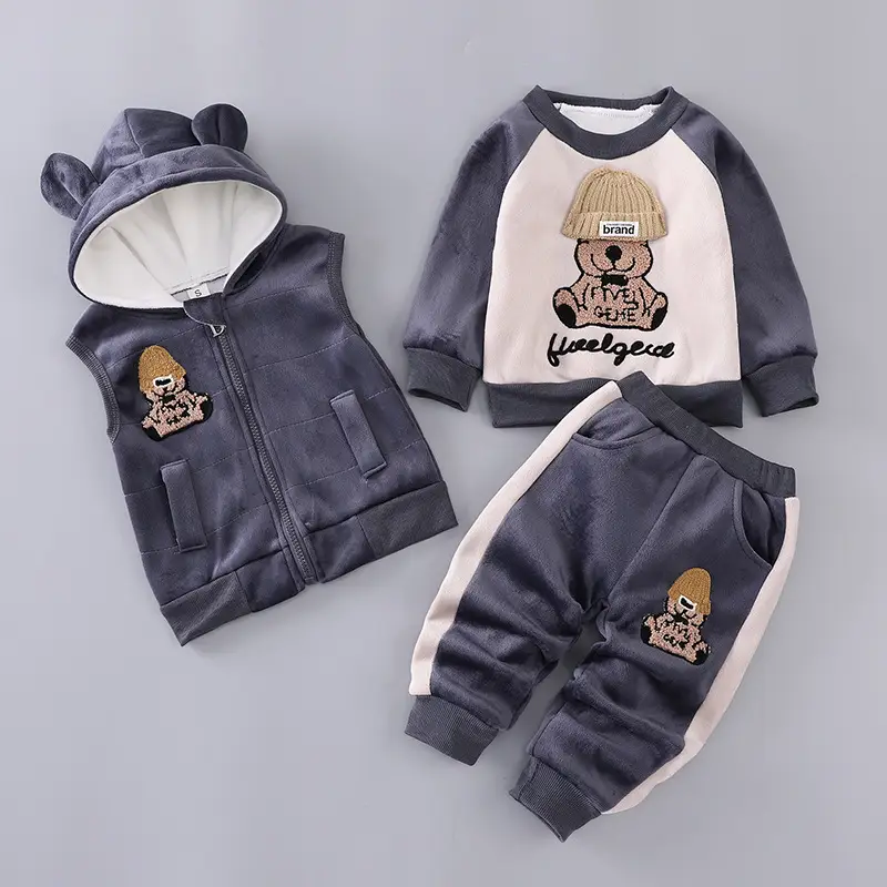 Children's clothing 2025 spring and autumn new children's clothing baby three-piece set girls spring clothing boys suit autumn wholesale