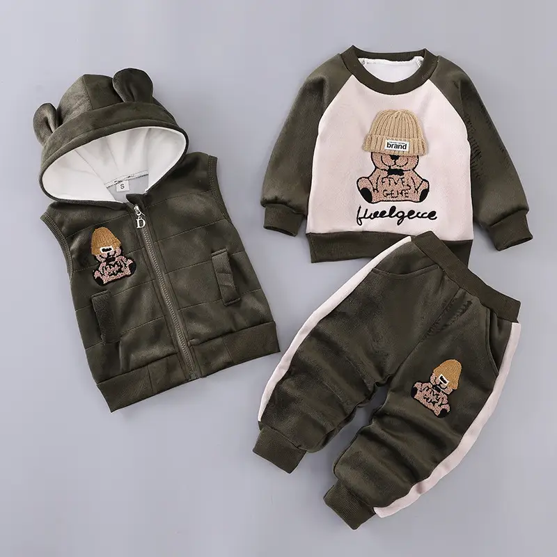 Children's clothing 2025 spring and autumn new children's clothing baby three-piece set girls spring clothing boys suit autumn wholesale