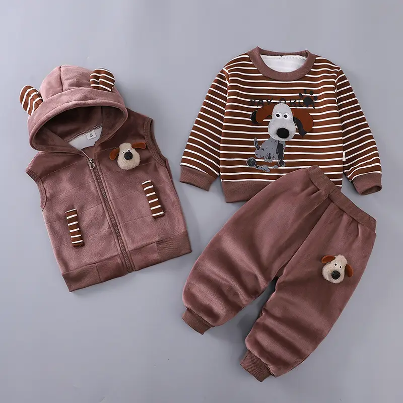 Children's clothing 2025 spring and autumn new children's clothing baby three-piece set girls spring clothing boys suit autumn wholesale