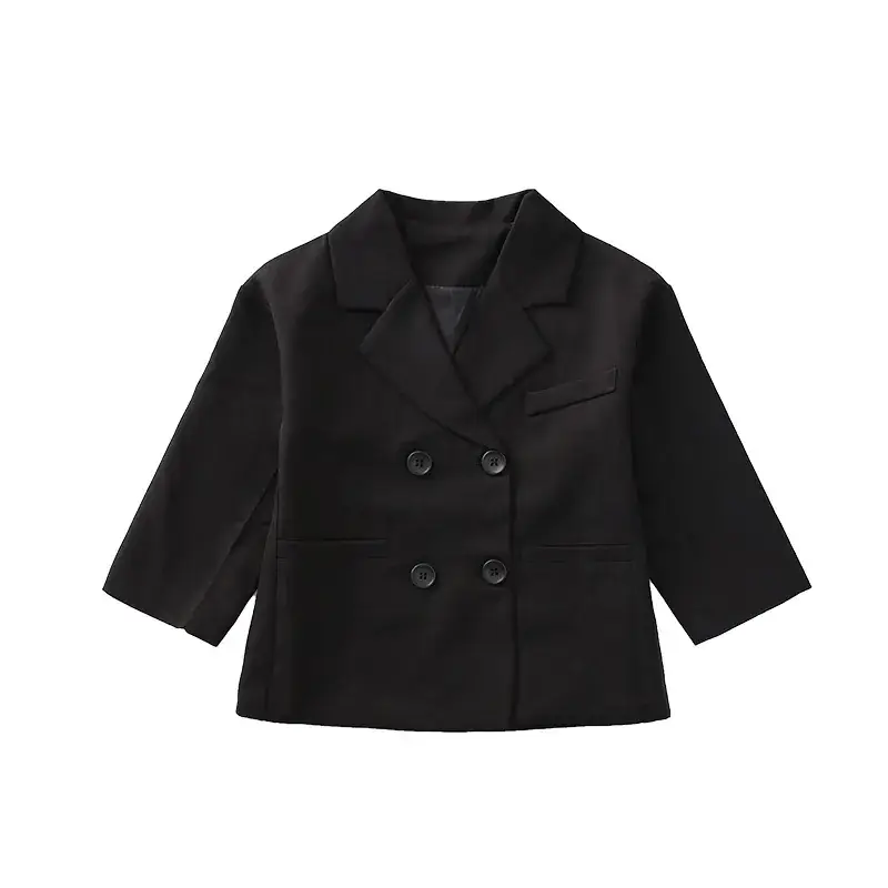 Black Korean Style Girls Blazer Trench Coat for Girls 2025 - Image 6
