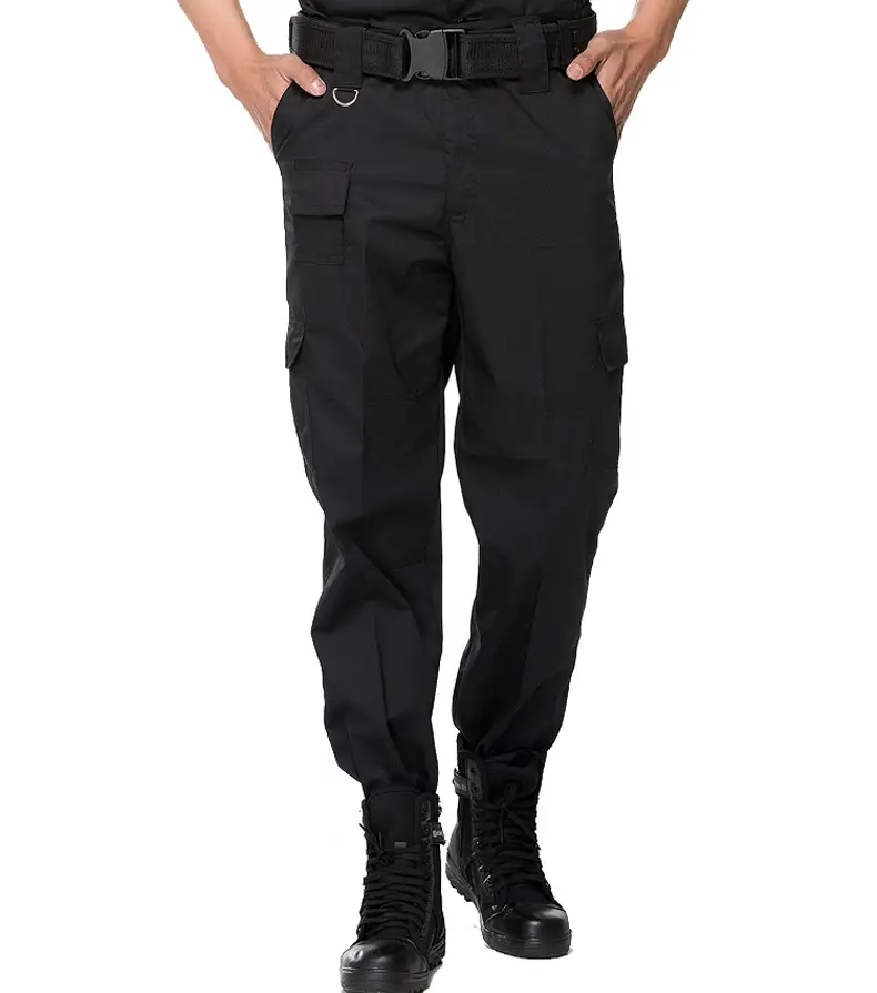 Black Security Training Suit for Men Short Sleeve - Image 5
