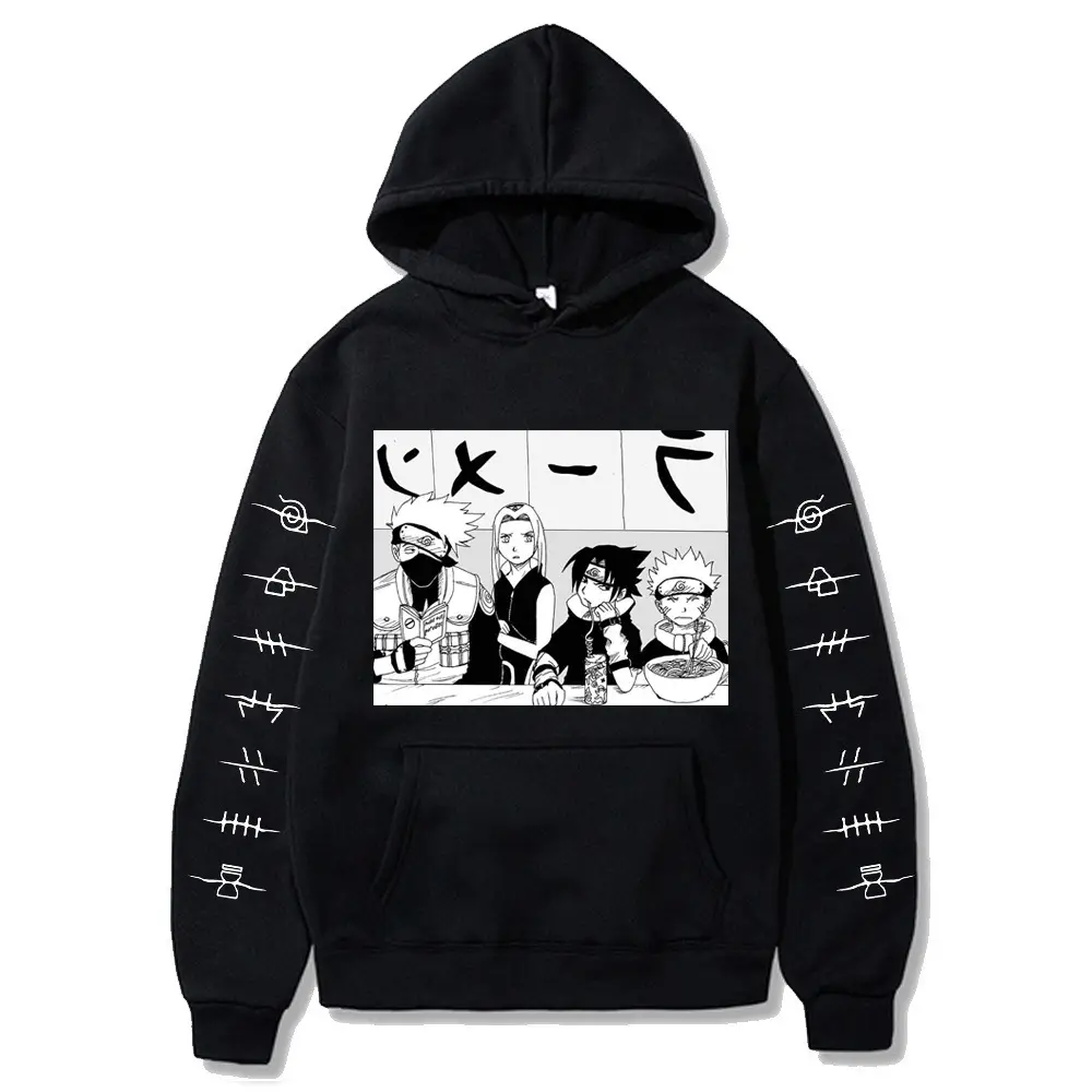 Naruto Hoodie Plus Size Fleece Graphic Sweatshirt - Image 5