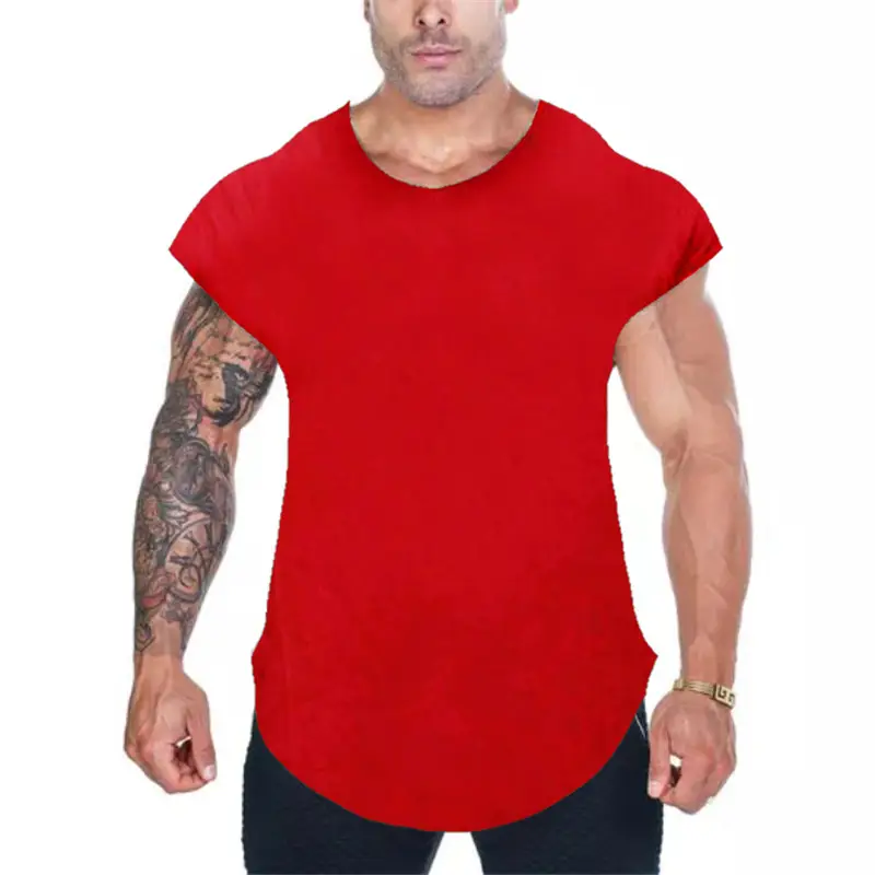 Men's White Sleeveless Cotton Vest Summer Fit - Image 2