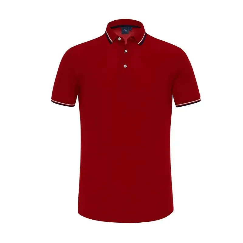 Gray Polo Shirt with Blue Trim for Men