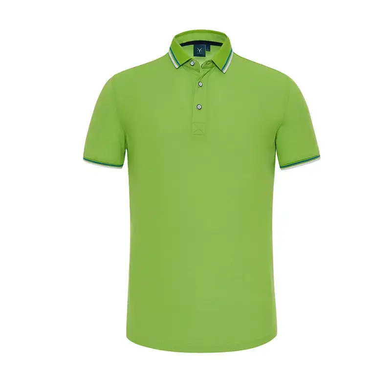 Gray Polo Shirt with Blue Trim for Men