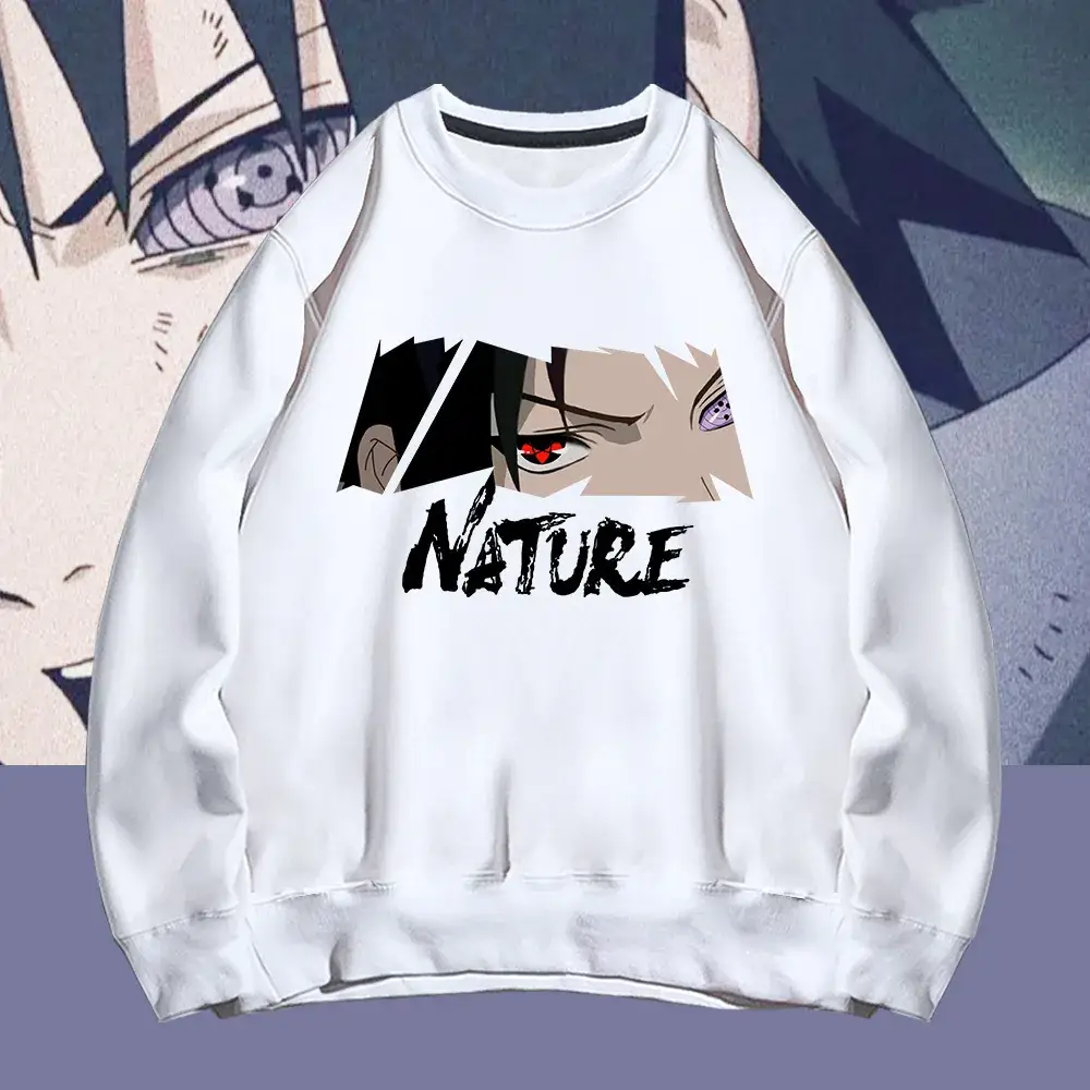 Naruto Naruto White Crewneck Sweatshirt Large