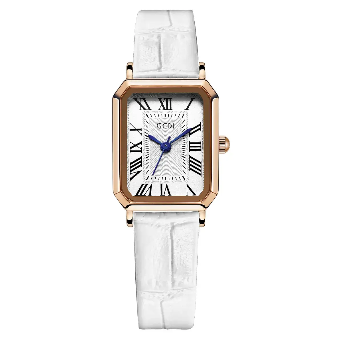 Gold Rose Gold Square Plate Women's Quartz Watch - Image 12